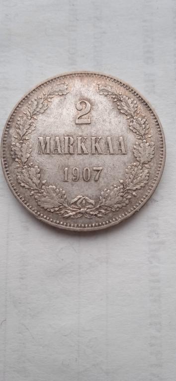 2 марки Россия Финляндия 1907.