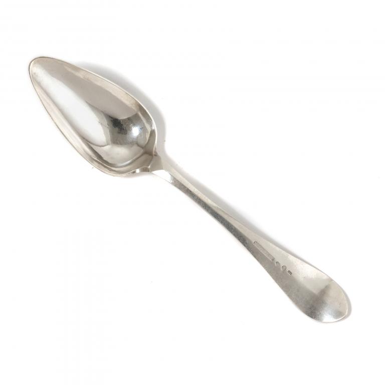 Серебряная обеденная ложка. Швеция, 1845 год.