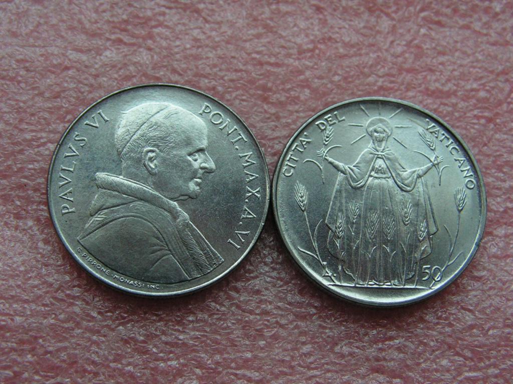 Ватикан 50 лир 1968 ANNO VI фао unc