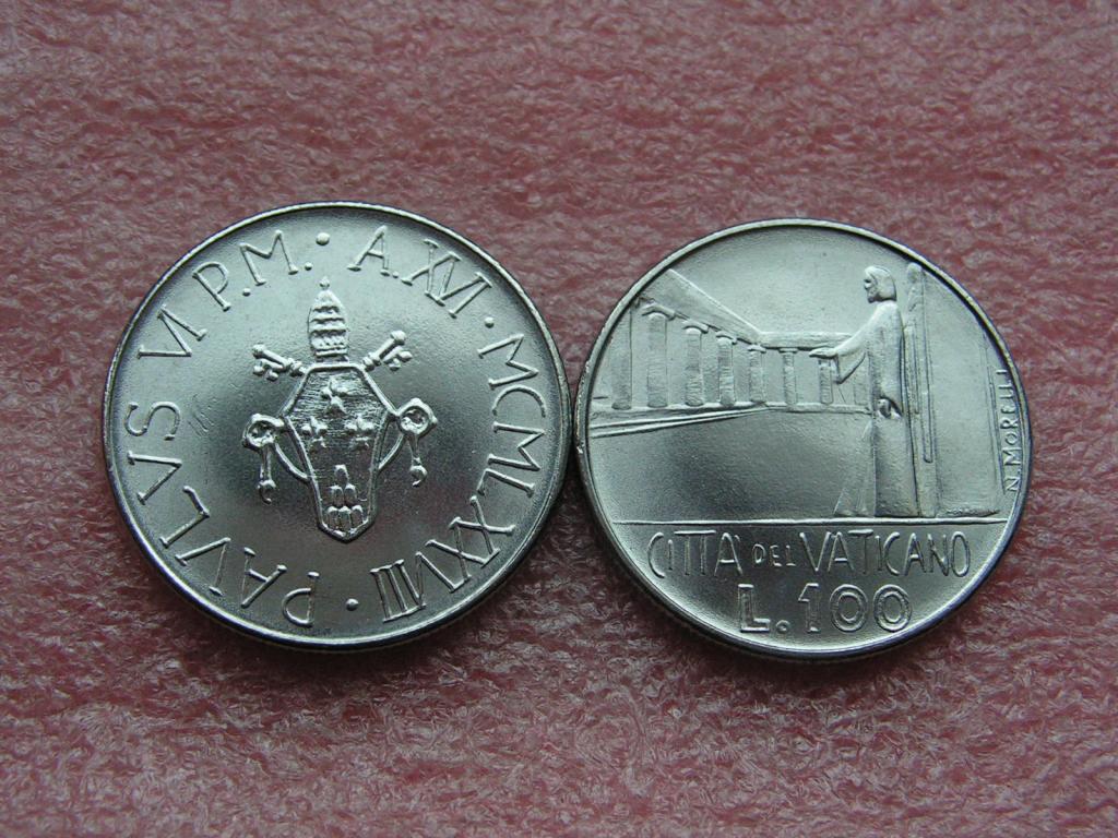 Ватикан 100 лир 1978 ANNO XVI unc
