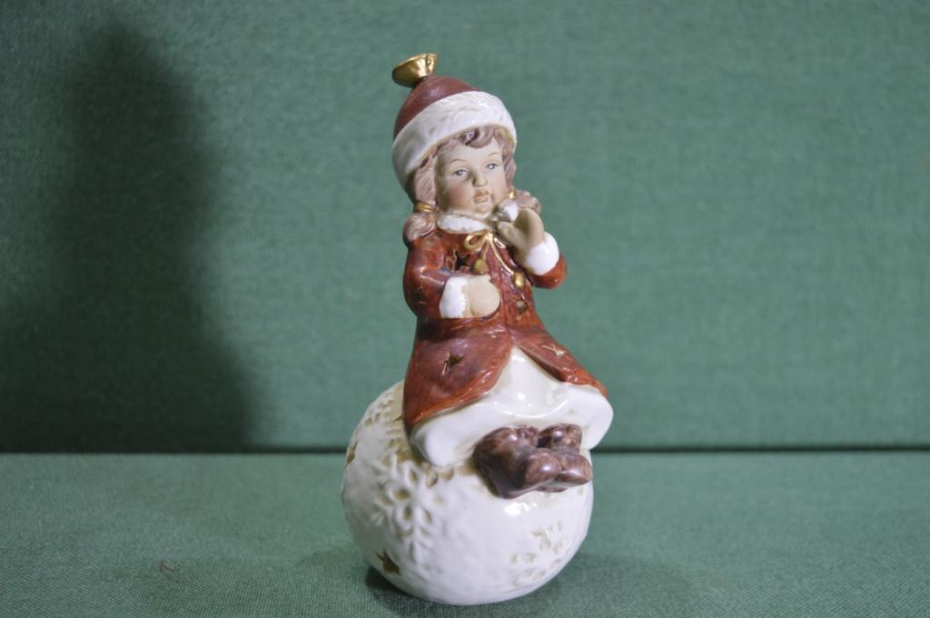 Статуэтка, ночник, светильник "Девочка на снежном шаре". Розенталь, Германия.