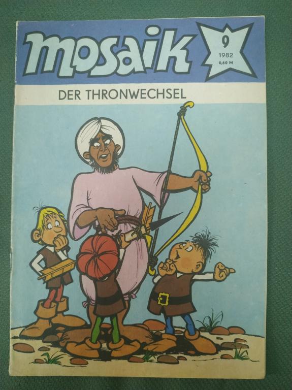 Комикс, серия комиксов "Мозаик", "Mosaik". Выпуск № 9. 1982 год. ГДР. Германия.