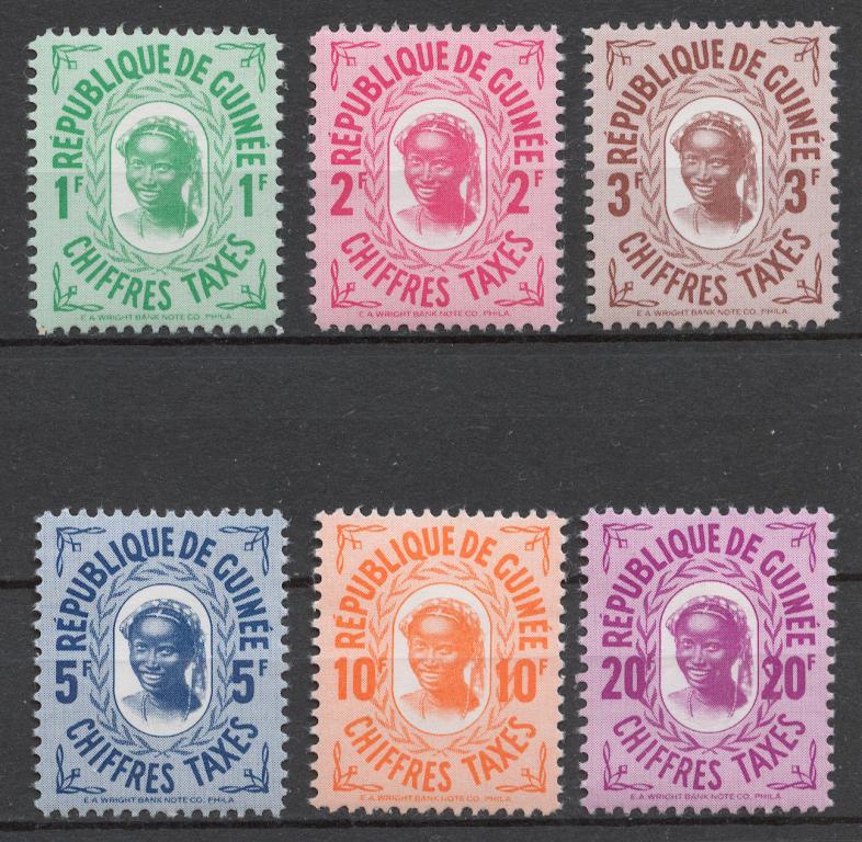 Гвинея 1959 Доплатные Mi# 1-6*