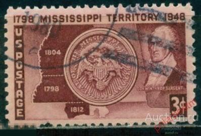 Y85 США 1948 567 150-летие территории Миссисипи.