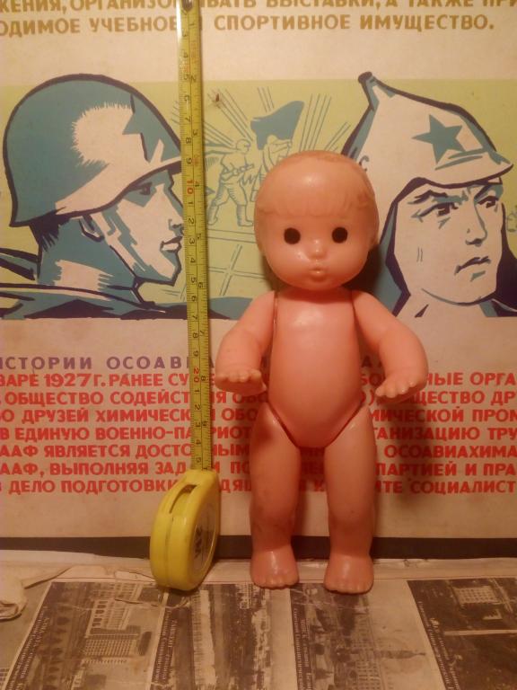 Кукла.Пупс.Рельефка.Пластик.Победа СССР