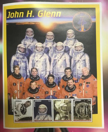 Антигуа и Барбуда космос 1999 M: 2936/2939 , 7 астронавтов "Меркурия"
