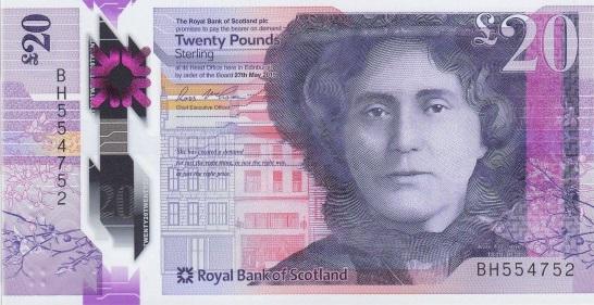 Шотландия 20 фунтов 2019 год ПРЕСС/UNC