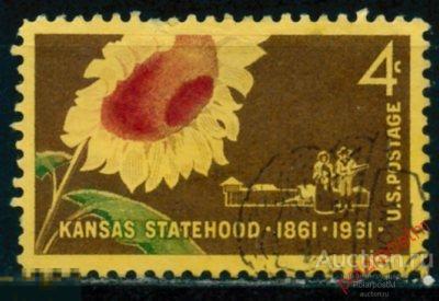 Y85 США 1961 809 100-летие государственности Канзаса.