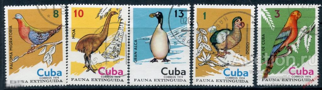 R20 КУБА 1974 1989-1993 вымершие птицы