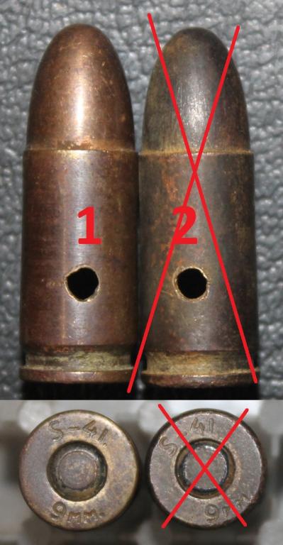 9х19 Финляндия. Клеймо s-41. 9mm, сверло