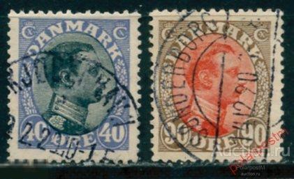 Y85 ДАНИЯ 1918 104+108 Король Кристиан X