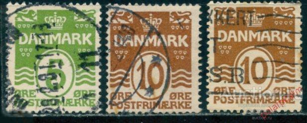 Y85 ДАНИЯ 1930 182+184 Волнистые линии