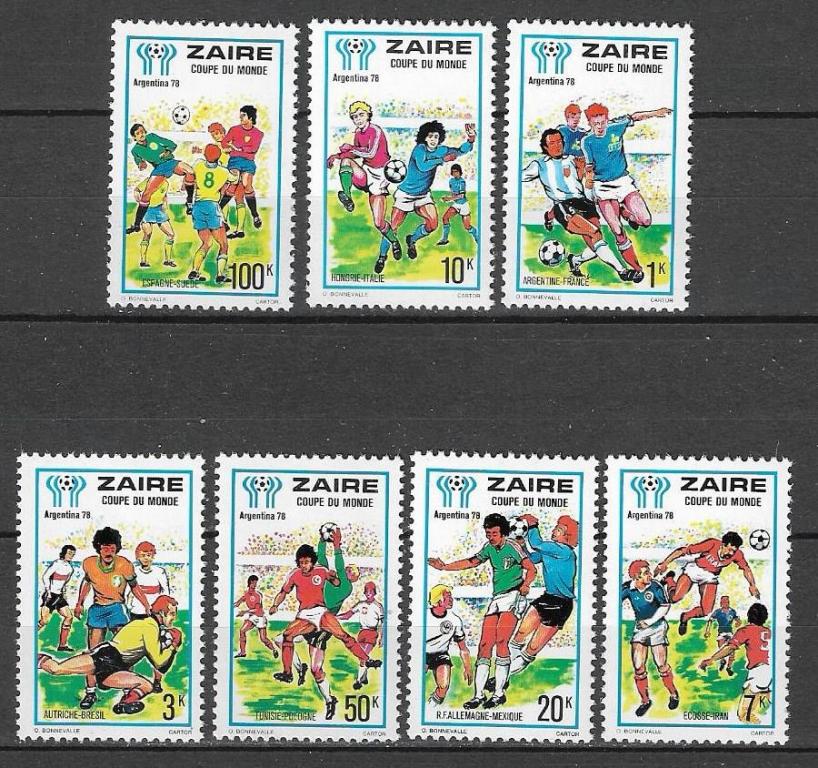 Заир 1978 г.  ЧМ по футболу Аргентина Спорт **