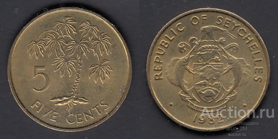 Сейшельские Острова (Сейшелы). 5 центов. 1982 год. XF+