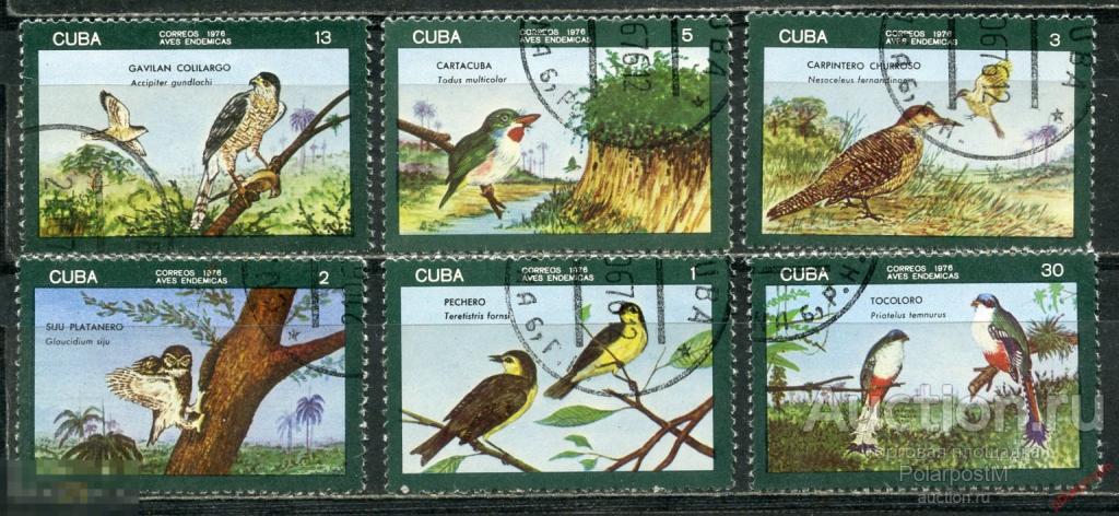 Н15 КУБА 1976 2144-2149 Эндемичные Птицы