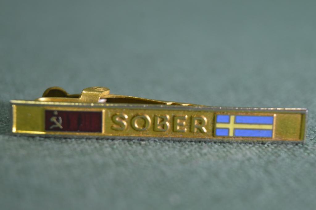 Зажим для галстука "SOBER, СССР - Швеция".
