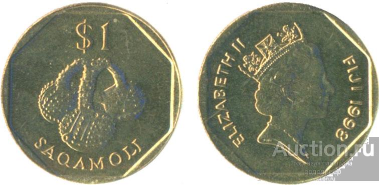 Фиджи 1 доллар 2010 года. UNC