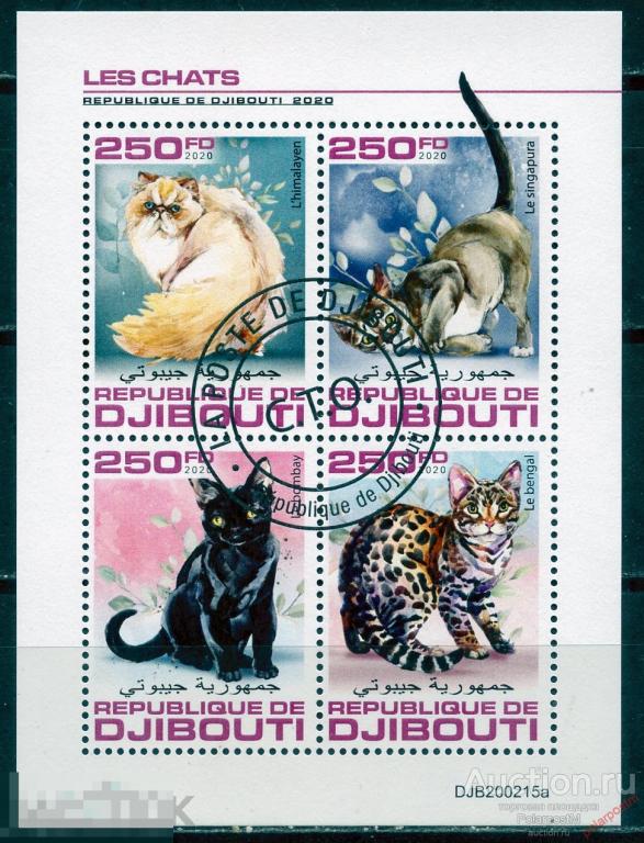 Джибути 2020 DJ001 Кошки. Фауна