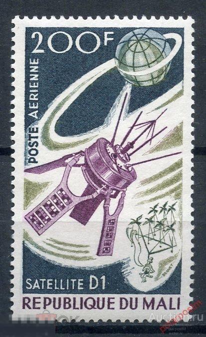 DG16 Мали 1967 143 Авиапочта. - французские космические ракеты и спутники
