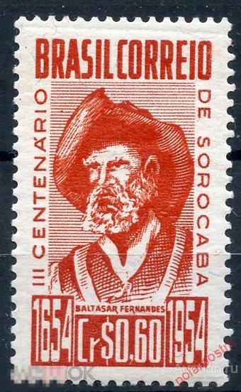 Y85 БРАЗИЛИЯ 1954 844 300-летие города Сорокаба.