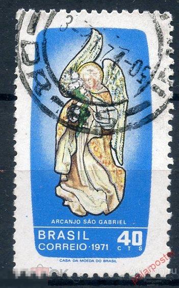 Y85 БРАЗИЛИЯ 1971 1293 День святого Гавриила, покровителя связи.