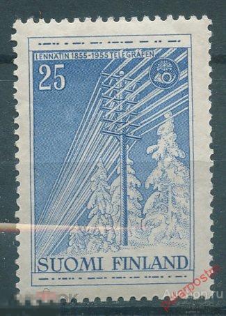 Y85 Финляндия 1955 452 100-летие телеграфа в Финляндии.
