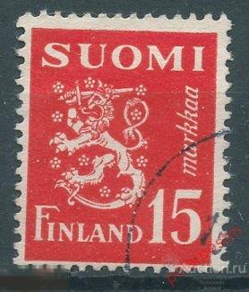 Y85 Финляндия 1952 404 Лев Герб Финляндии. Стандартный выпуск