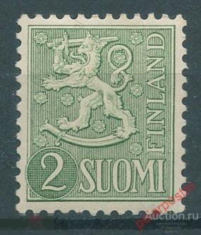 Y85 Финляндия 1954 426 Лев Герб Финляндии. Стандартный выпуск