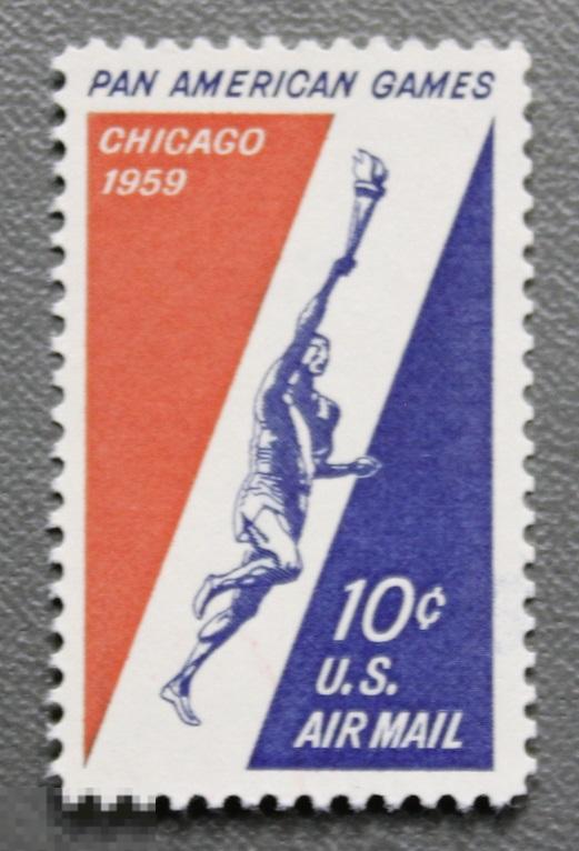 США. 1959 Пан-Американские игры в Чикаго. Авиапочта ЧБК