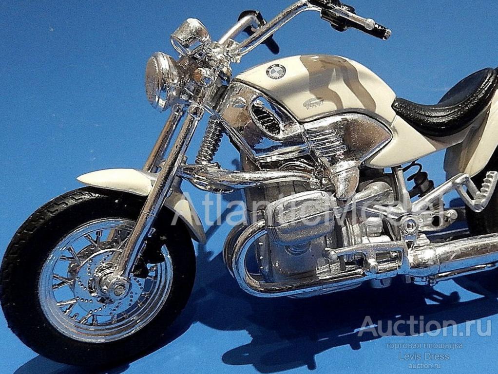 модель 1/18 maisto мотоцикл BMW R1200C, белый, металл / пластик, серия Special Edition