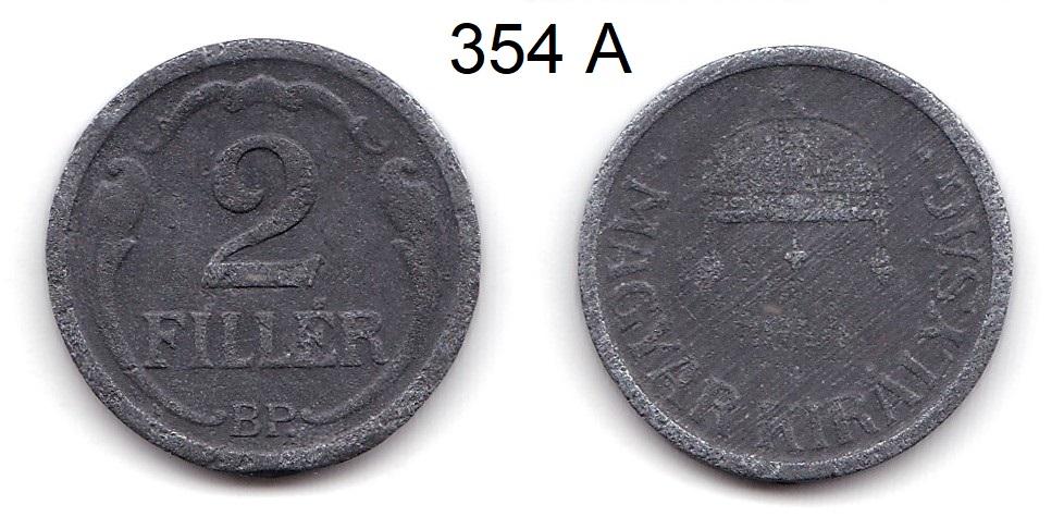 Венгрия. 2 филлера. 1944 ? год.