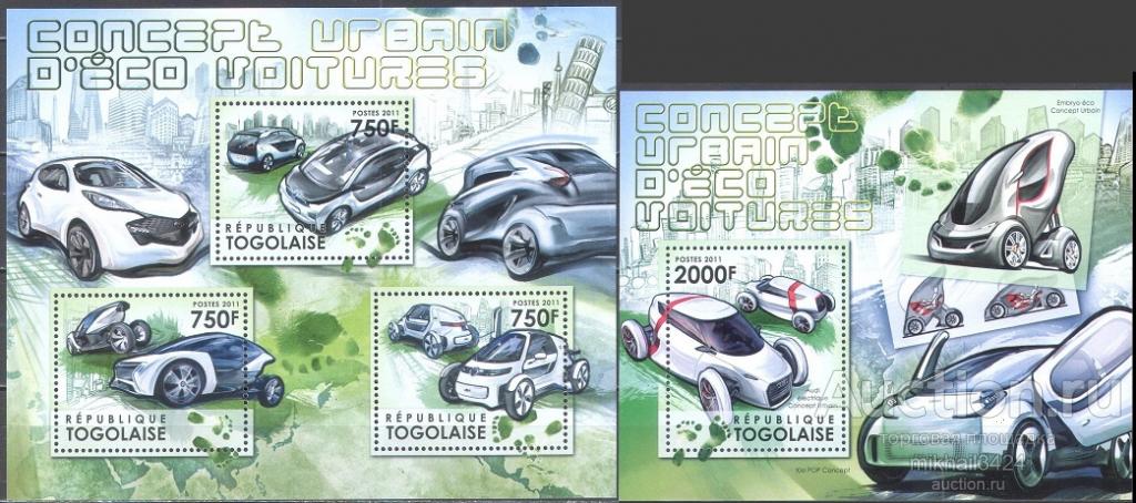 А0305 ✅ Транспорт Автомобили Электромобили 2012 Того м/л+блок п/с ** 17МЕ