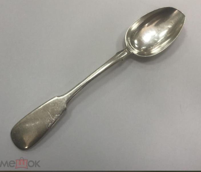 Ложка чайная СЕРЕБРО 84 проба, вес 32,9 грамм И.О РАИЦИНЬ