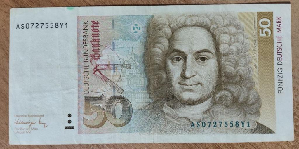 50 марок 1991 ФРГ, Германия