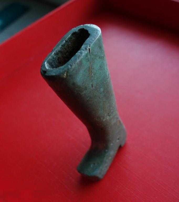 Старинный брелок зажигалка фигурка =Сапог= бронза