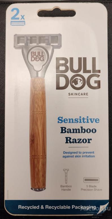 Bulldog Skincare Sensitive Станок для бритья с бамбуковой ручкой