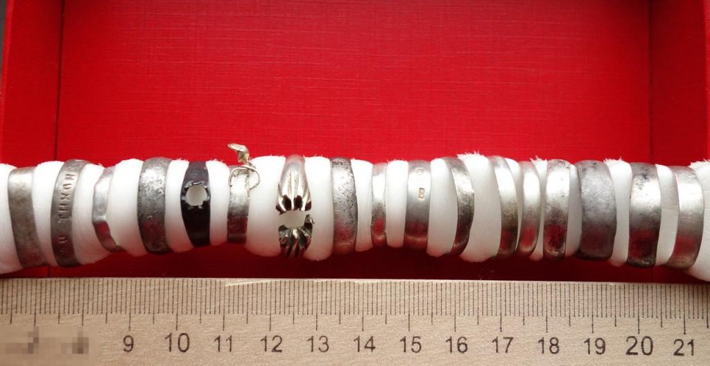 Кольца Серебро 17 шт. 19-20вв