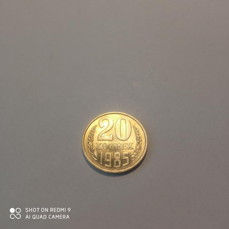 20 копеек 1985 года.Отличное состояние! Блеск!
