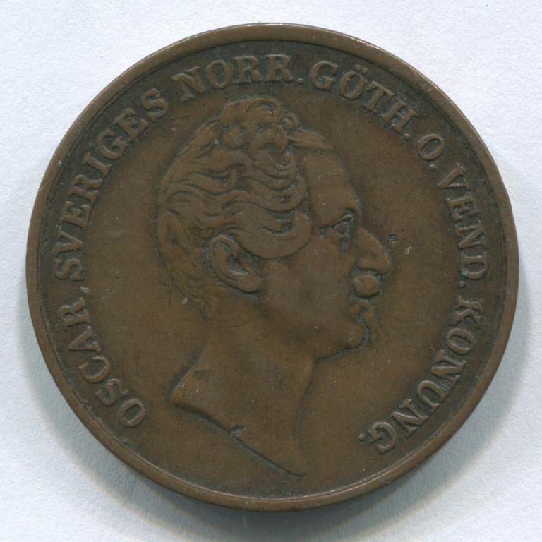 ШВЕЦИЯ 2 СКИЛЛИНГА 1846 VF
