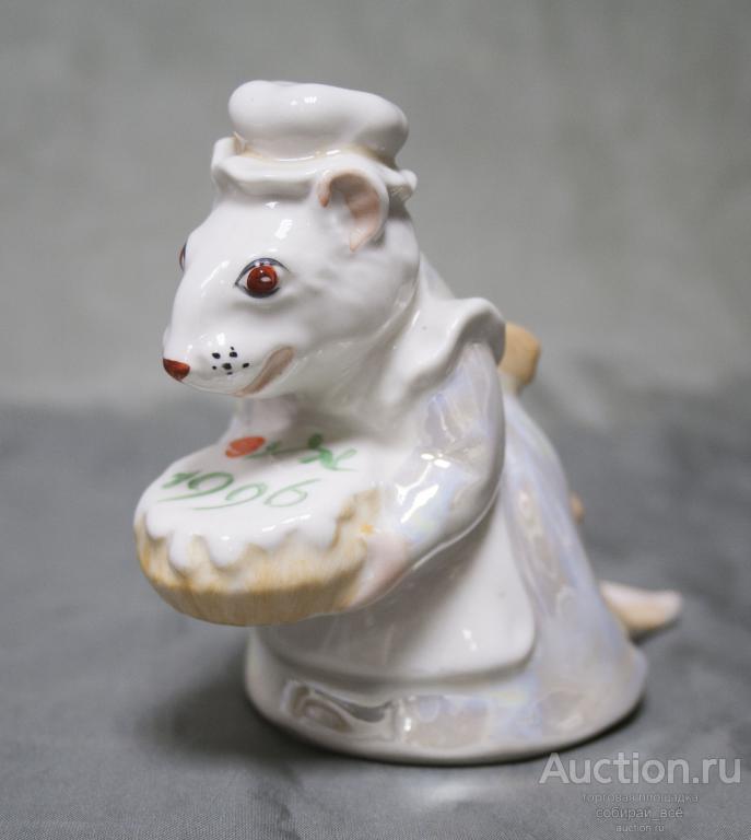 Статуэтка Мышка 1996, Полонский завод, высота 9,5 см (24)