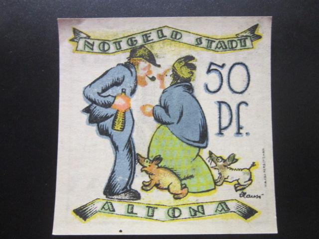 ГЕРМАНИЯ НОТГЕЛЬД    50  ПФЕННИГОВ    ALTONA