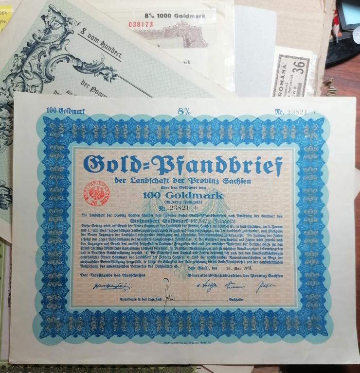 Германия 100 золотых марок 1931 год