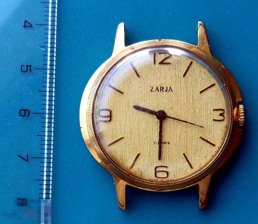 Часы мужские ЗАРЯ ZARIA механические 21 камень -- Au10 -- MADE in USSR ...