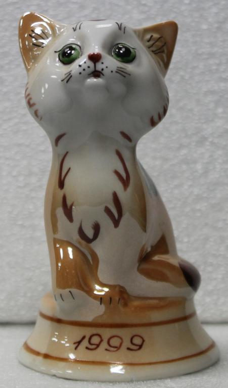 Кошка 1999 ОФЗ Октябрьский фарфоровый завод Башкирия Башкортостан