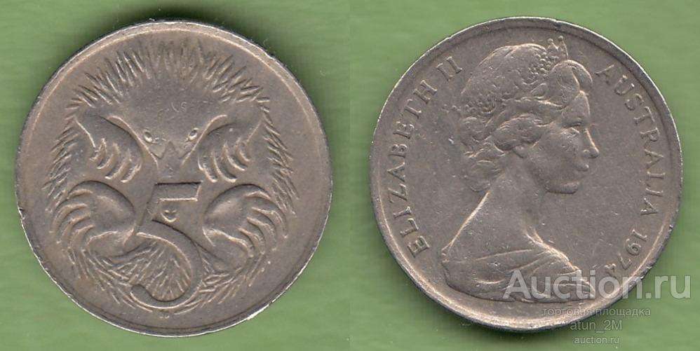 Австралия. 5 центов. 1974 год. XF