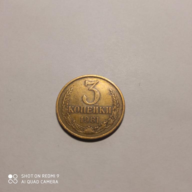 3 копейки 1981 года. Хорошее состояние!
