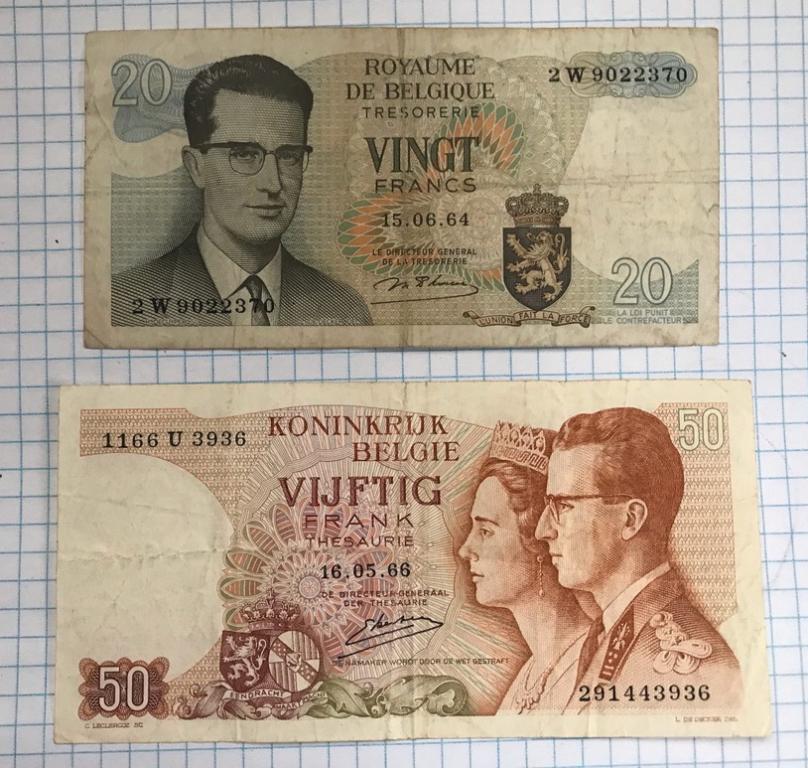 Набор бон: Бельгия.1964-1966гг.
