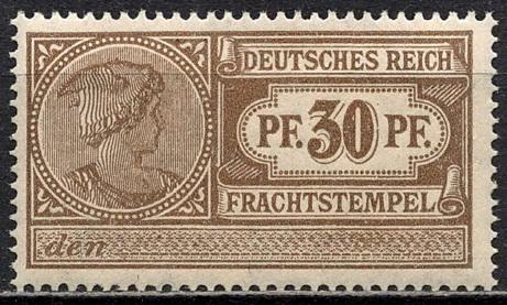 ❤1906 Германия Рейх Frachtstempelmarke Водяной Знак ЛЮКС (Светлая) MNH OG