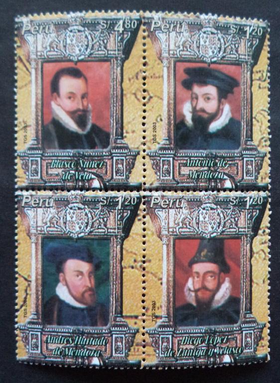 Перу 2004 г. Вице - короли . Живопись **   Л.4