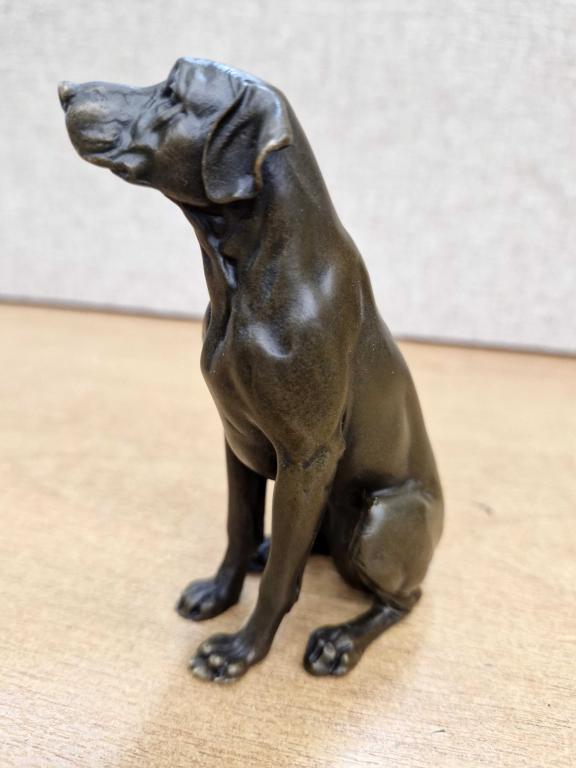 Лабрадор (маленький) сидит 627 Собака. Спасатель. Бронза. Статуэтка